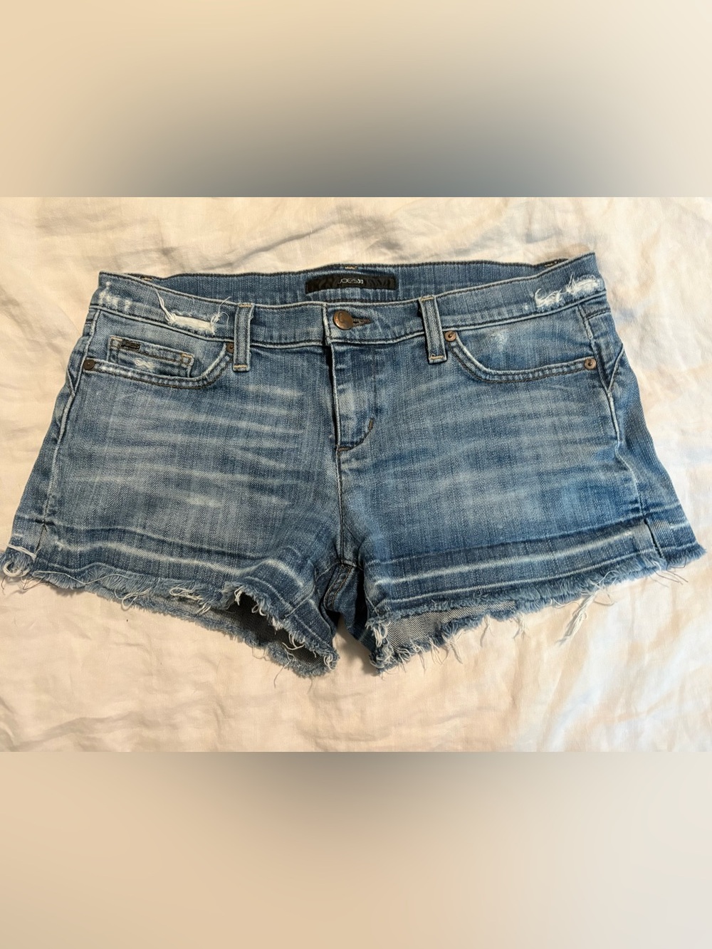 Joe's Jeans Lowrise Distressed Jean Cutoff Shorts